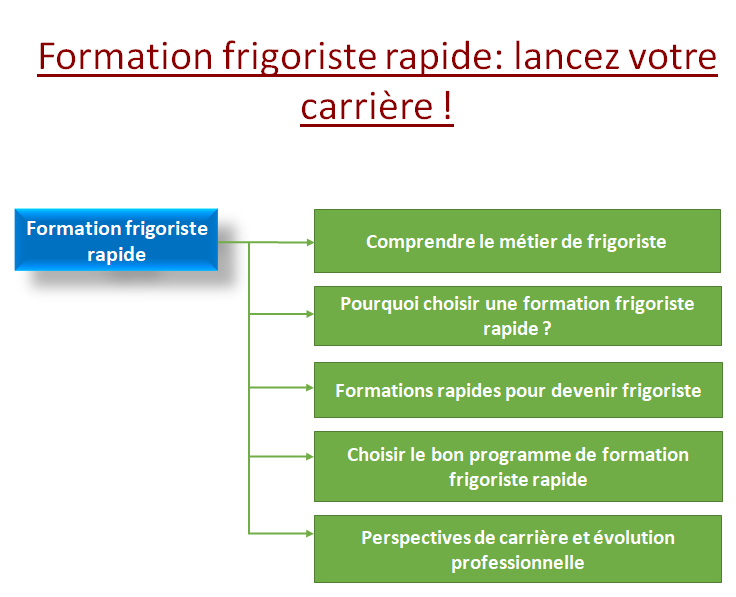 Formation frigoriste rapide