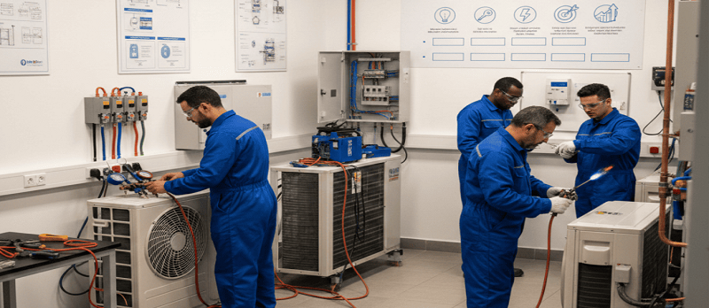 Formation à la mise en service de climatisation
