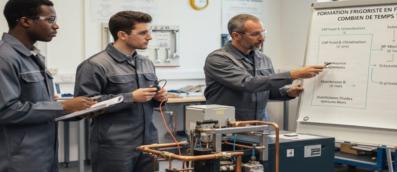combien de temps une formation frigoriste